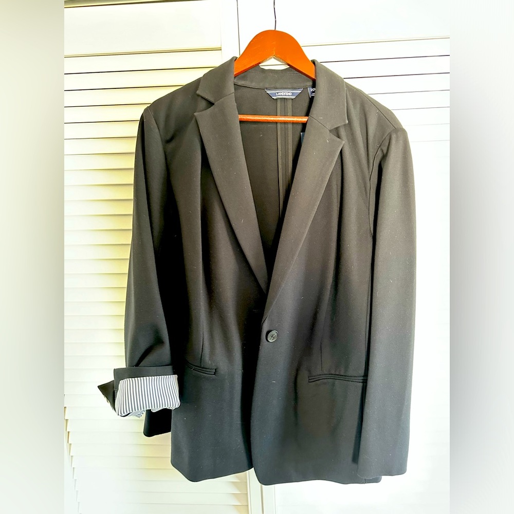 Lands End blazer in black
